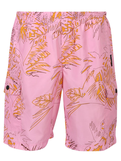 ABSTRACT PALMS SWIMSHORT