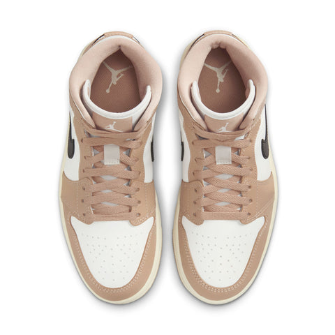 Women's Air Jordan 1 Mid 'Sail Black Desert'