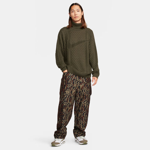 Nike Life Men's Cable Knit Turtleneck Sweater