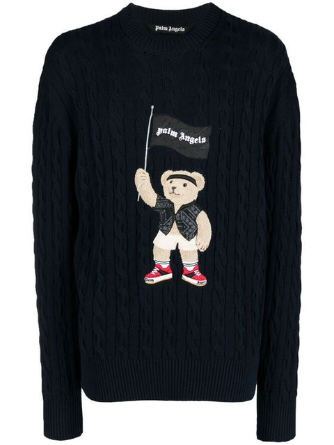 PIRATE BEAR CABLEKNIT SWEATER