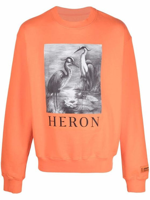CREWNECK OS HERON BW