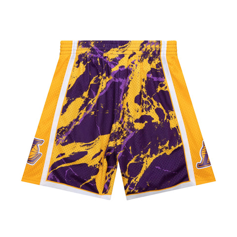 NBA TEAM MARBLE SWINGMAN SHORTS LAKERS 2009