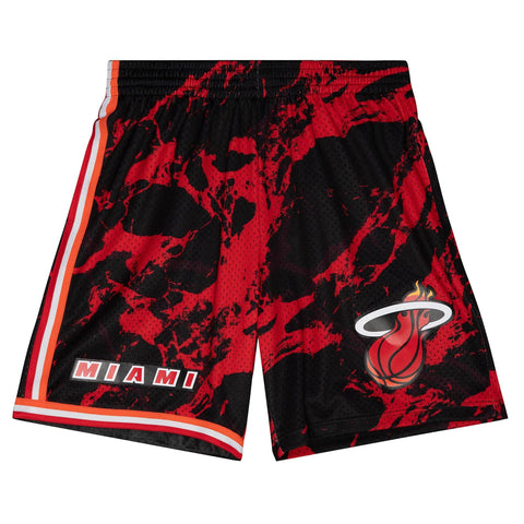 NBA TEAM MARBLE SWINGMAN SHORTS HEAT 1996