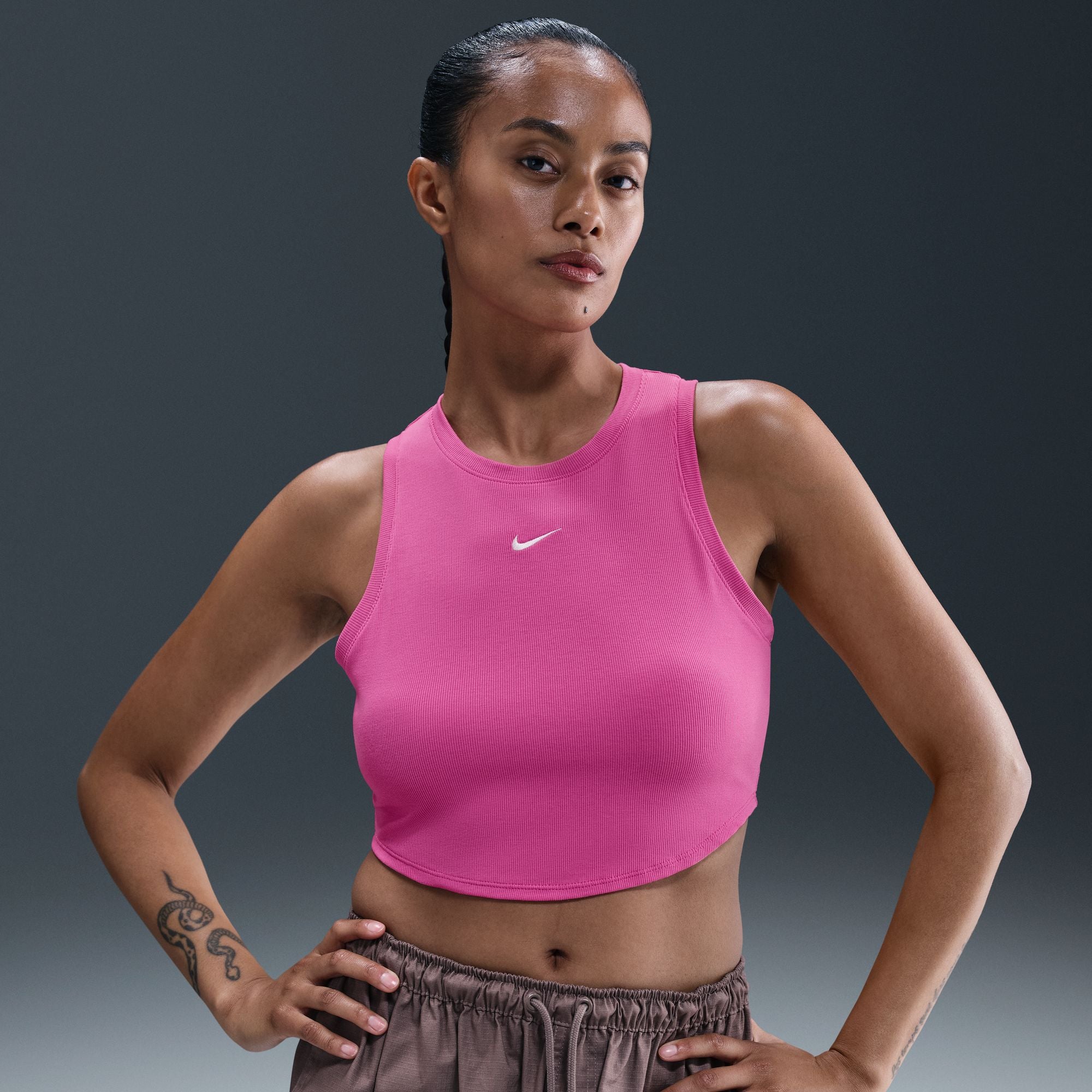 Nike Sportswear Chill Knit Women's Tight Cropped Mini-Rib Tank Top