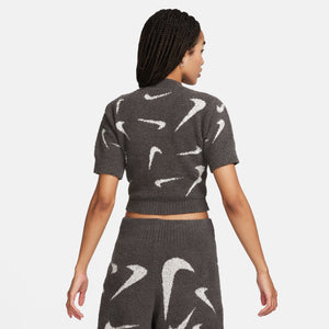 Nike Sportswear Phoenix Cozy Bouclé Women's Slim Short-Sleeve Cropped Knit Top
