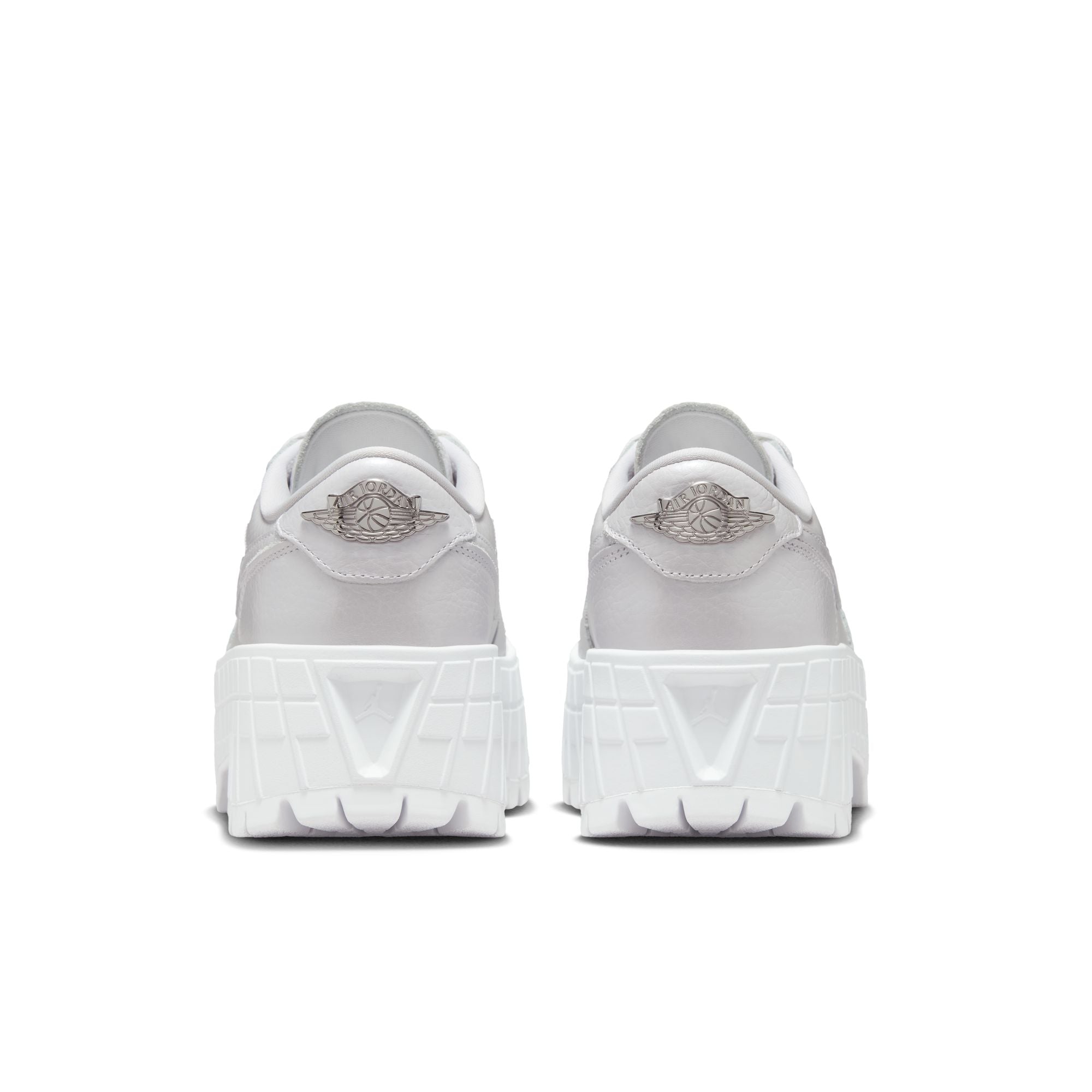 Women's Air Jordan 1 Brooklyn Low 'White Metallic Silver'