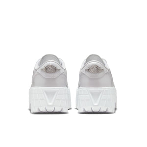 Women's Air Jordan 1 Brooklyn Low 'White Metallic Silver'