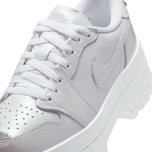Women's Air Jordan 1 Brooklyn Low 'White Metallic Silver'