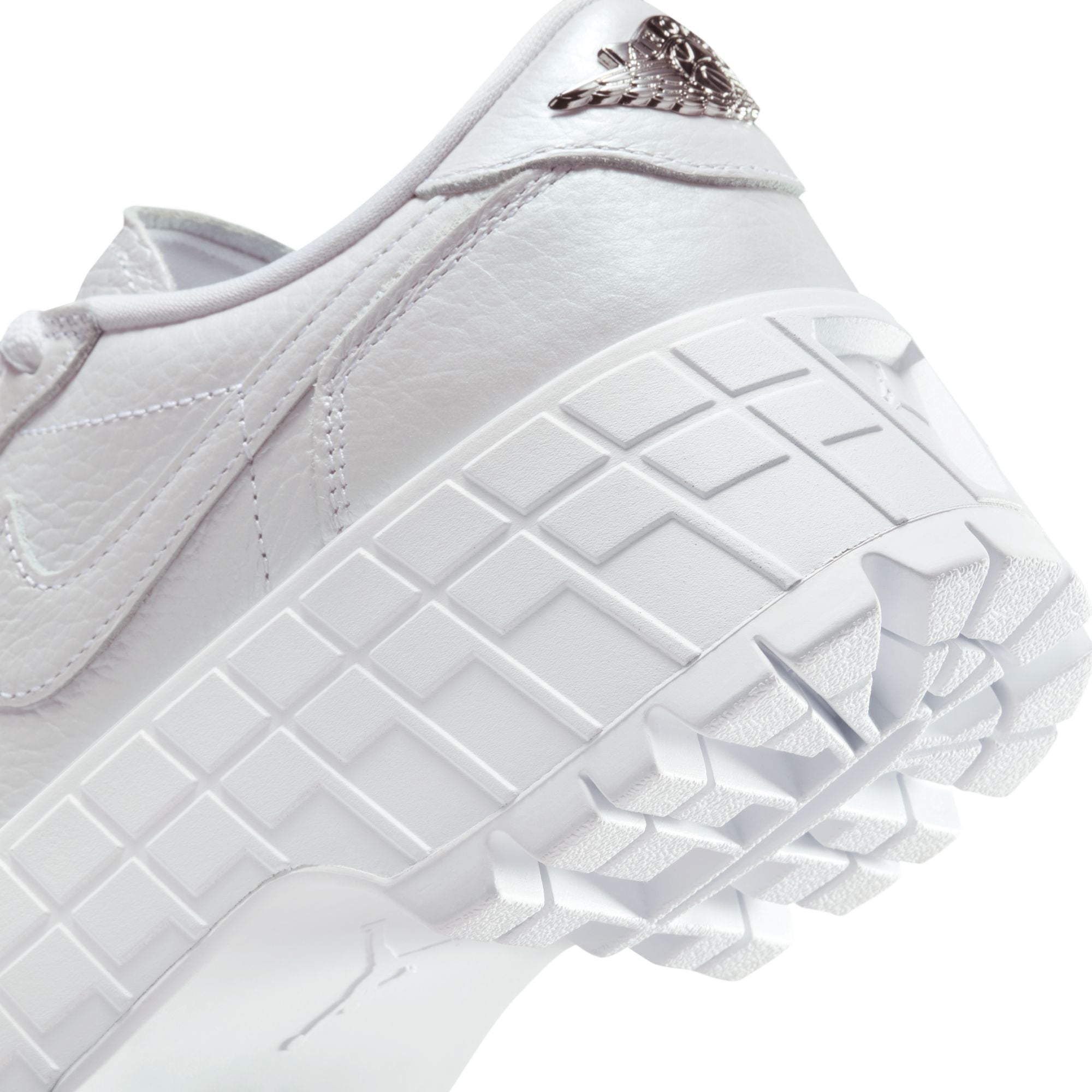 Women's Air Jordan 1 Brooklyn Low 'White Metallic Silver'