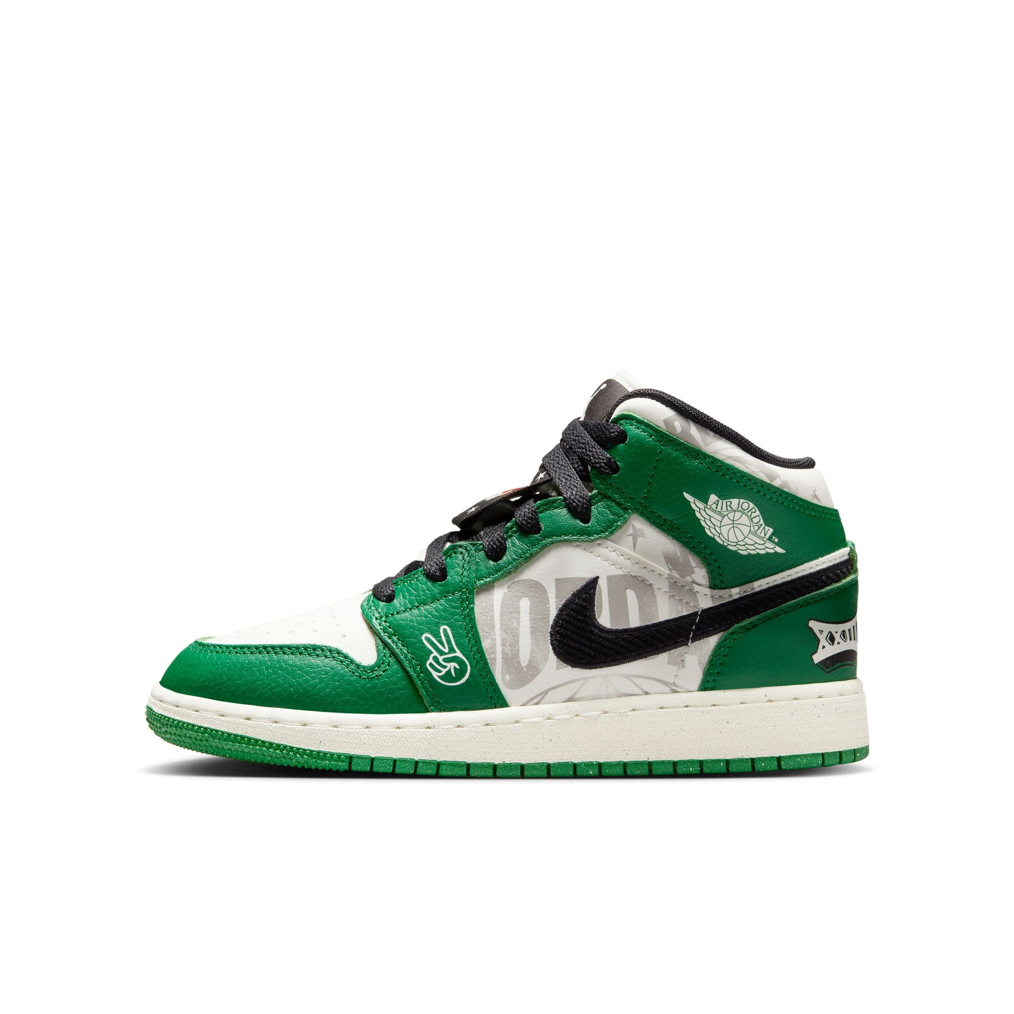 Air Jordan 1 Mid SE GS 'Pine Green'
