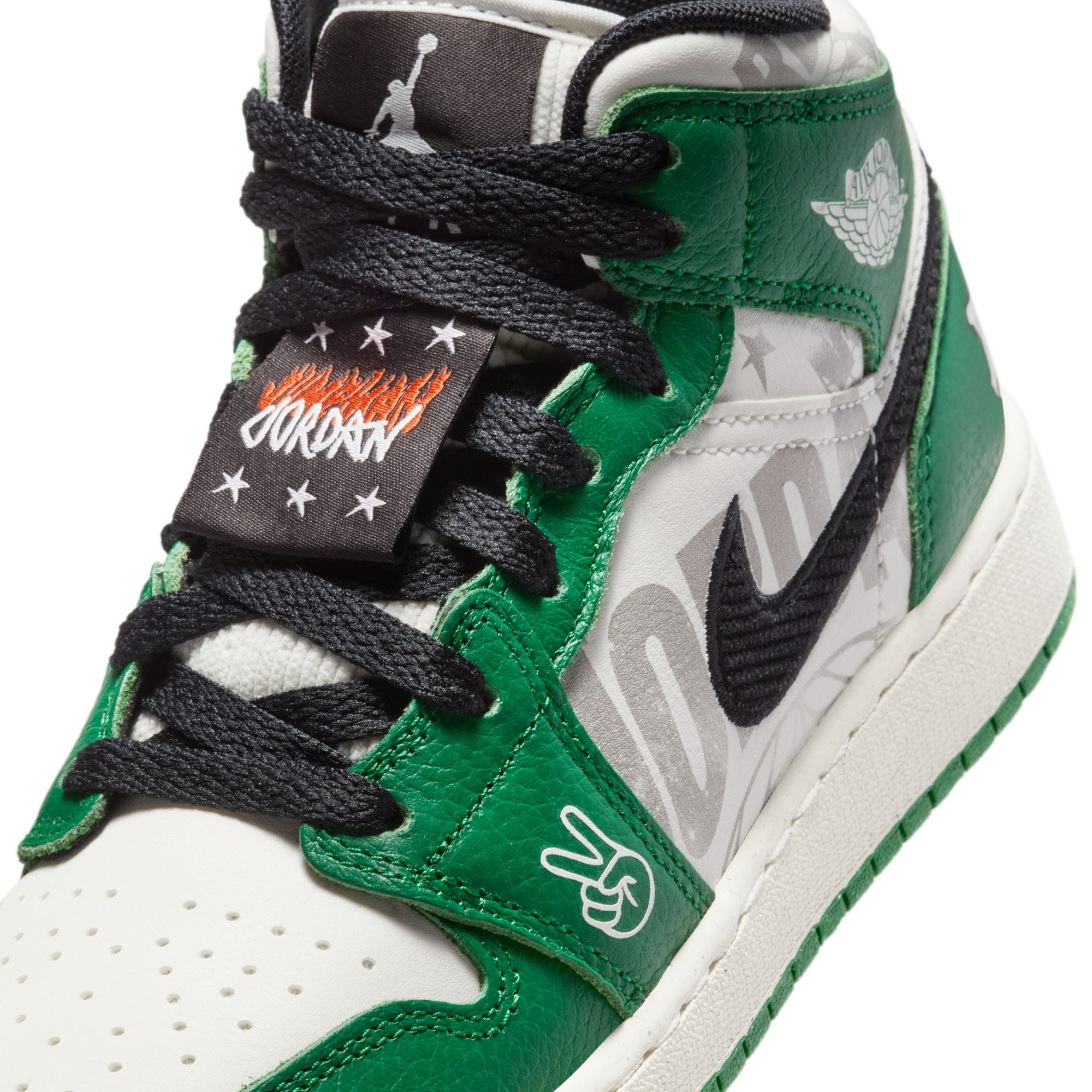 Air Jordan 1 Mid SE GS 'Pine Green'