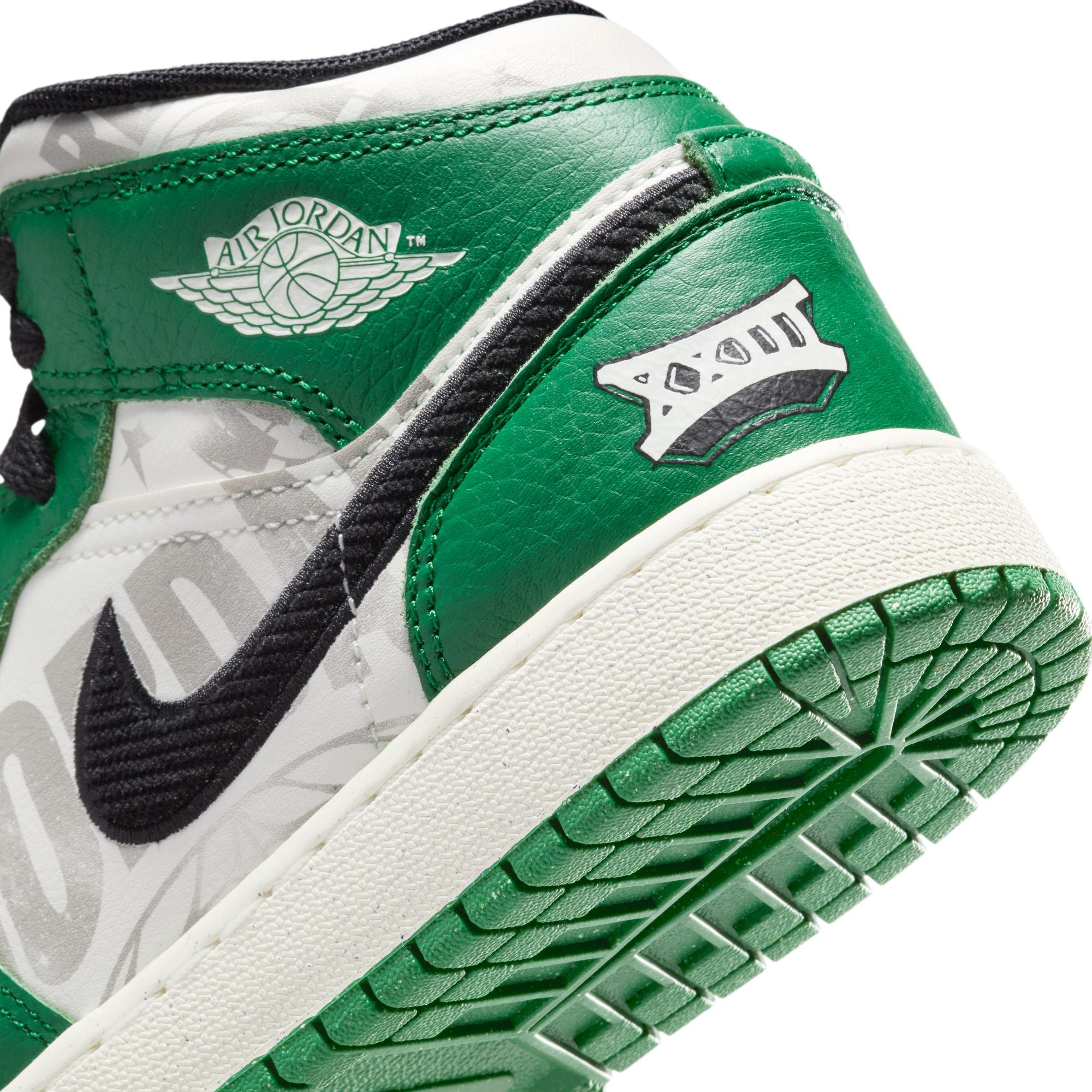 Air Jordan 1 Mid SE GS 'Pine Green'