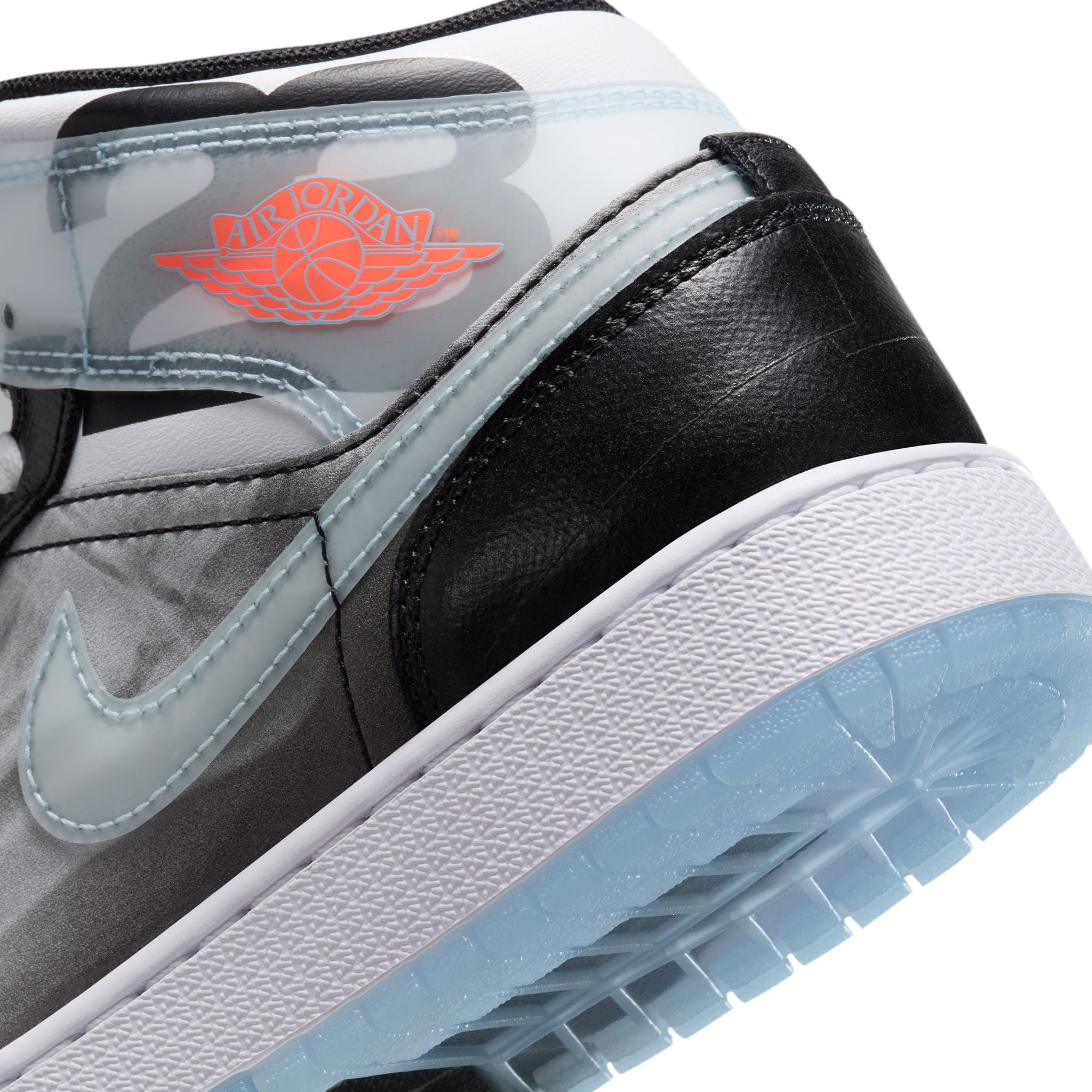 Air Jordan 1 Mid Sneaker School GS 'X-Ray'