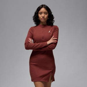 Jordan Women's 1/2-Zip Long-Sleeve Knit Dress
