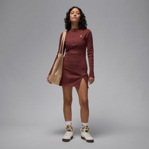 Jordan Women's 1/2-Zip Long-Sleeve Knit Dress