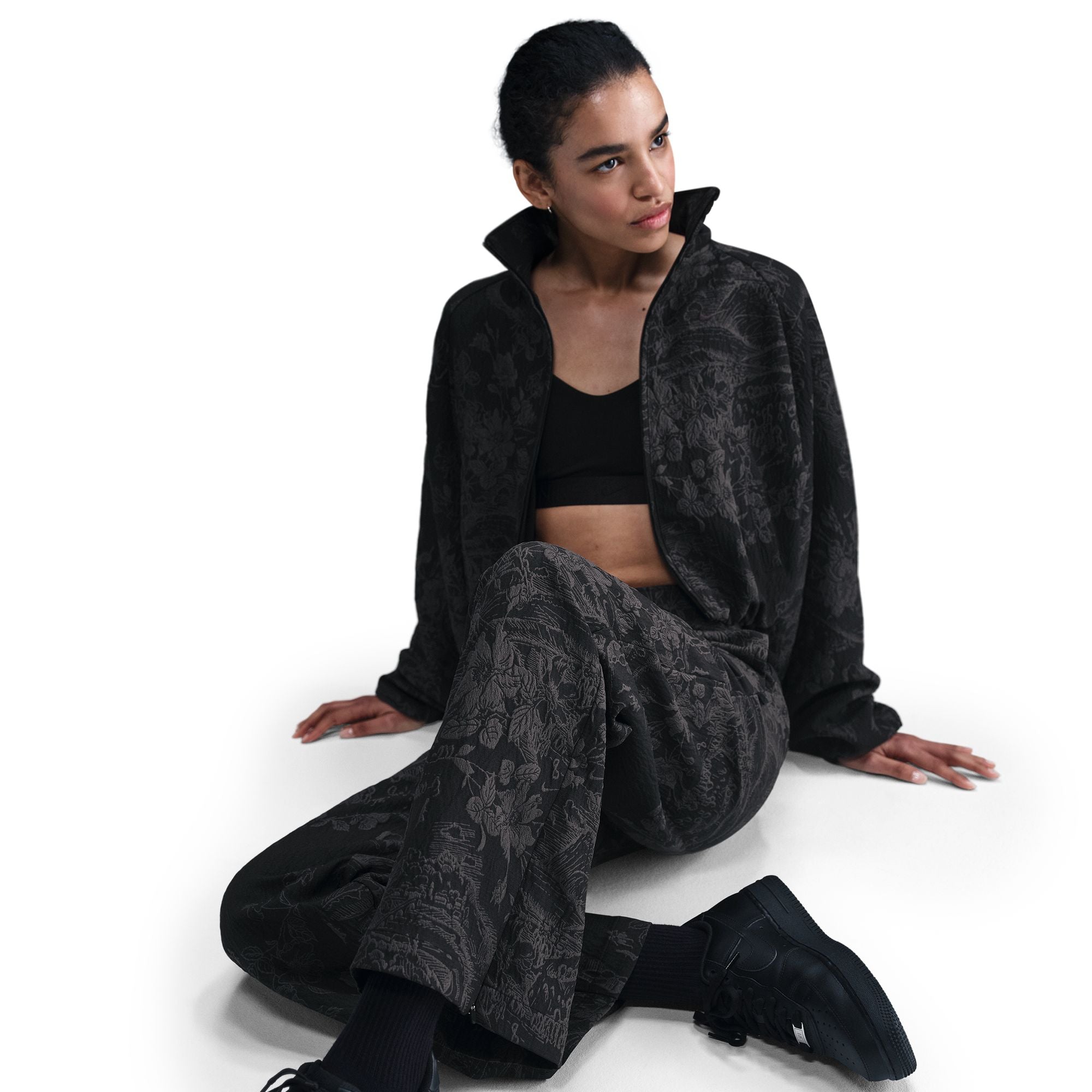 Nike Sportswear Collection Women's Mid-Rise Jacquard Track Pants