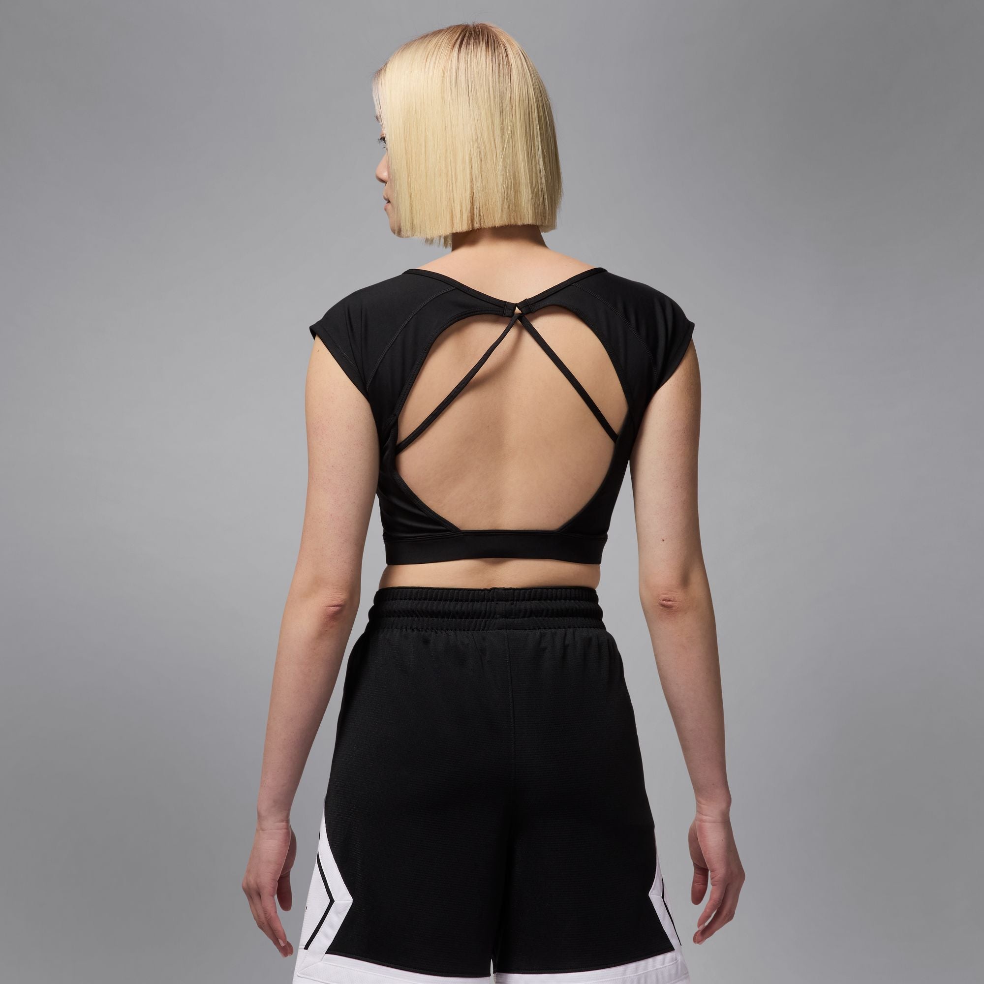 Jordan Sport Women's Short-Sleeve Knit Crop Top