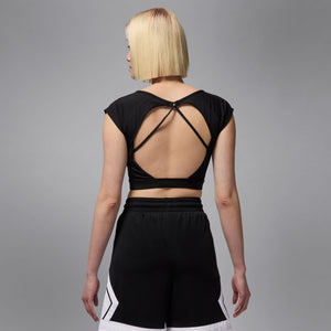 Jordan Sport Women's Short-Sleeve Knit Crop Top