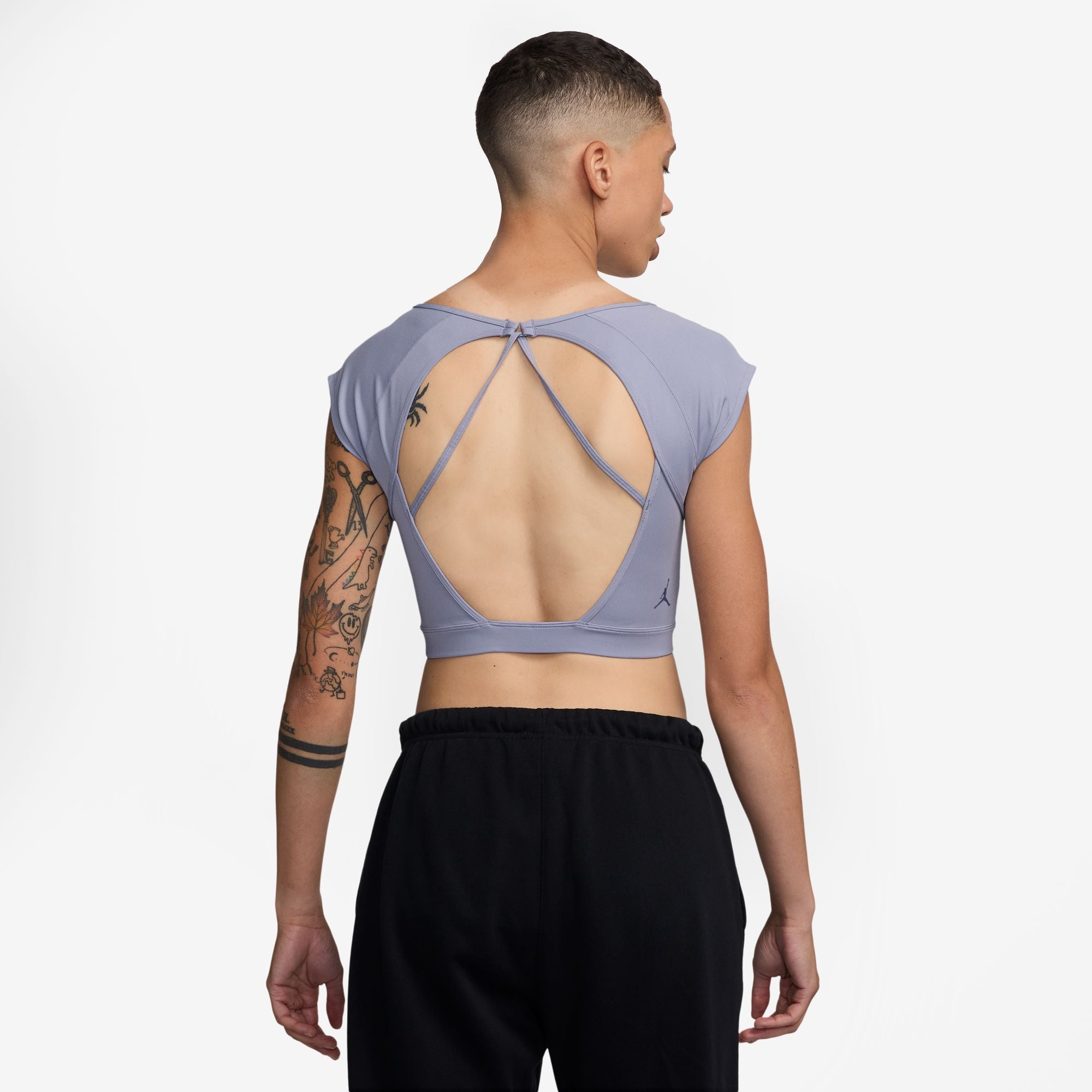 Jordan Sport Women's Short-Sleeve Knit Crop Top
