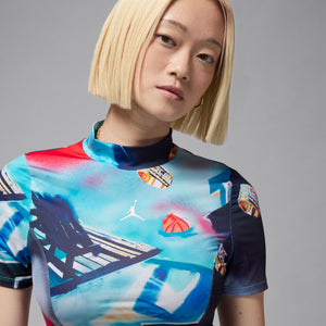 Jordan Women's Printed Short-Sleeve Knit Crop Top