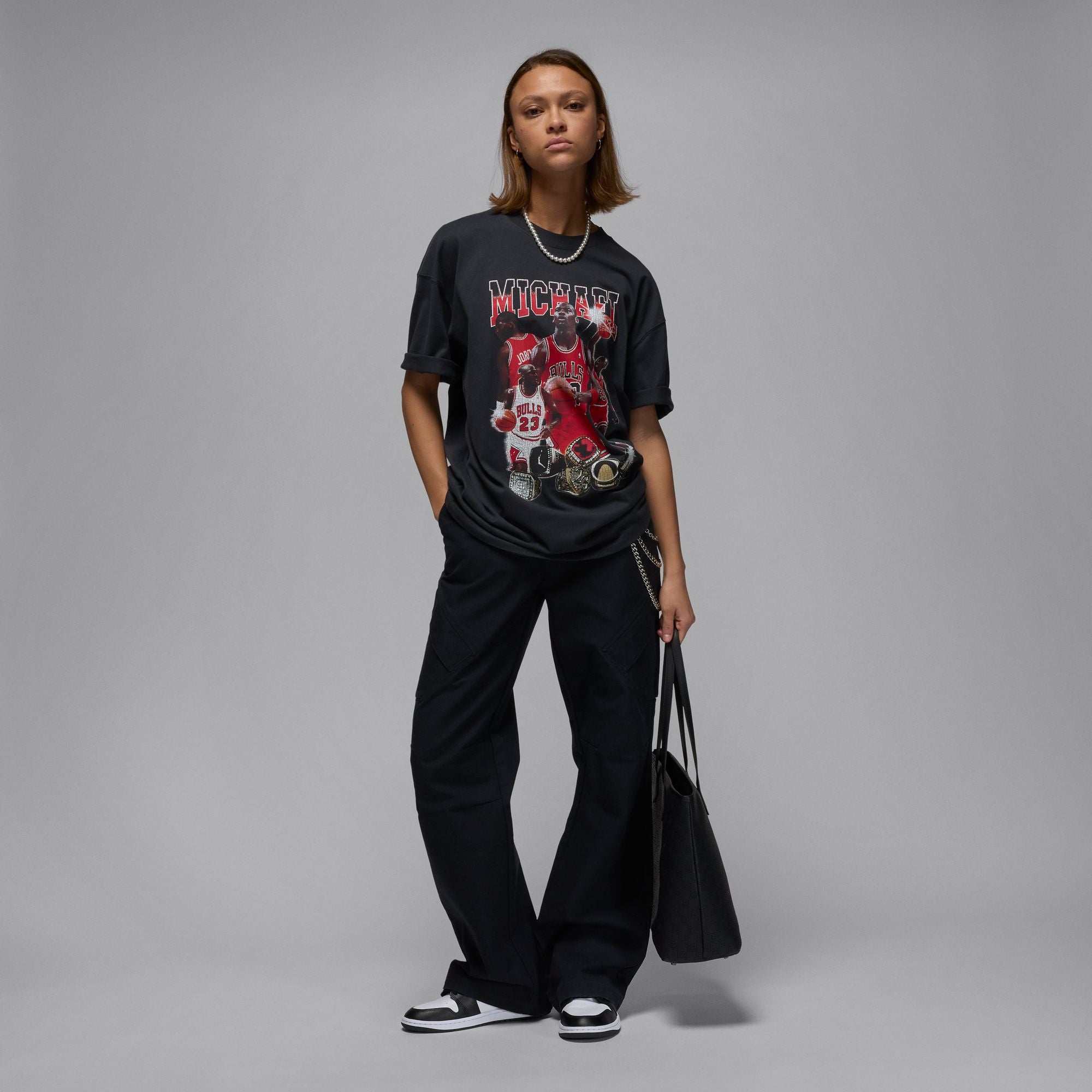 Jordan Women's Oversized Short-Sleeve '6 RIngs' Graphic T-Shirt