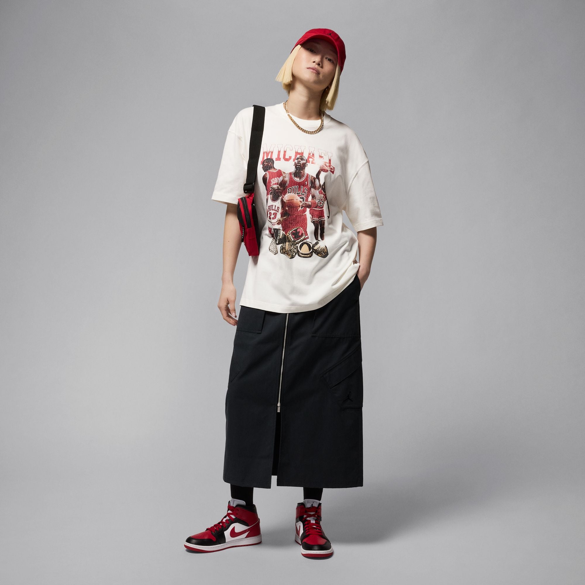 Jordan Women's Oversized Short-Sleeve '6 RIngs' Graphic T-Shirt