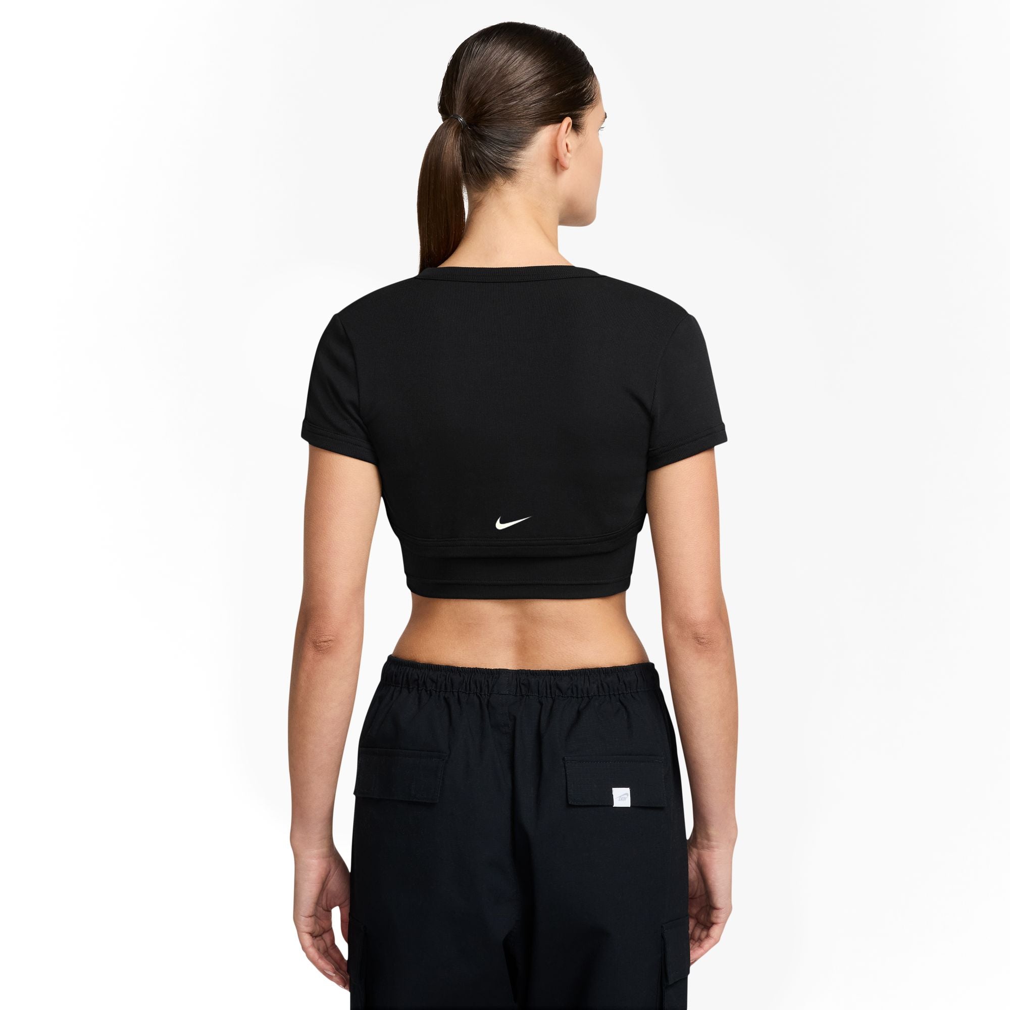 Nike Sportswear Chill Knit Women's Tight Cropped Mini-Rib 2-in-1 Top