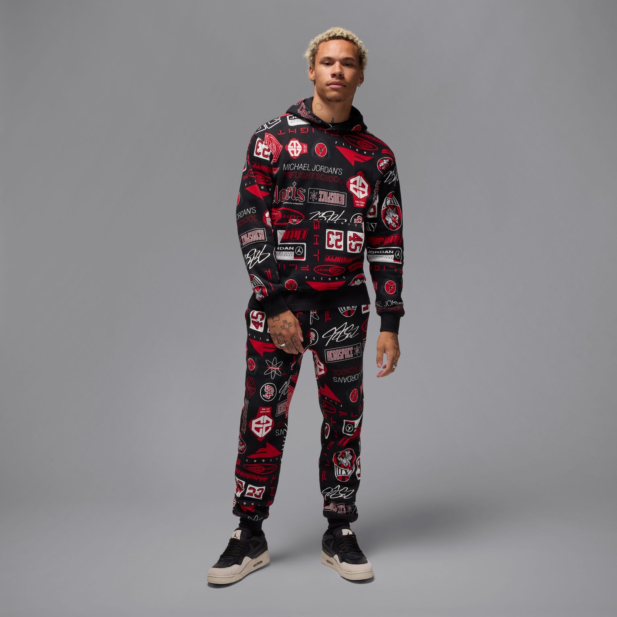 Jordan Essentials Men's Printed Fleece Pullover Hoodie