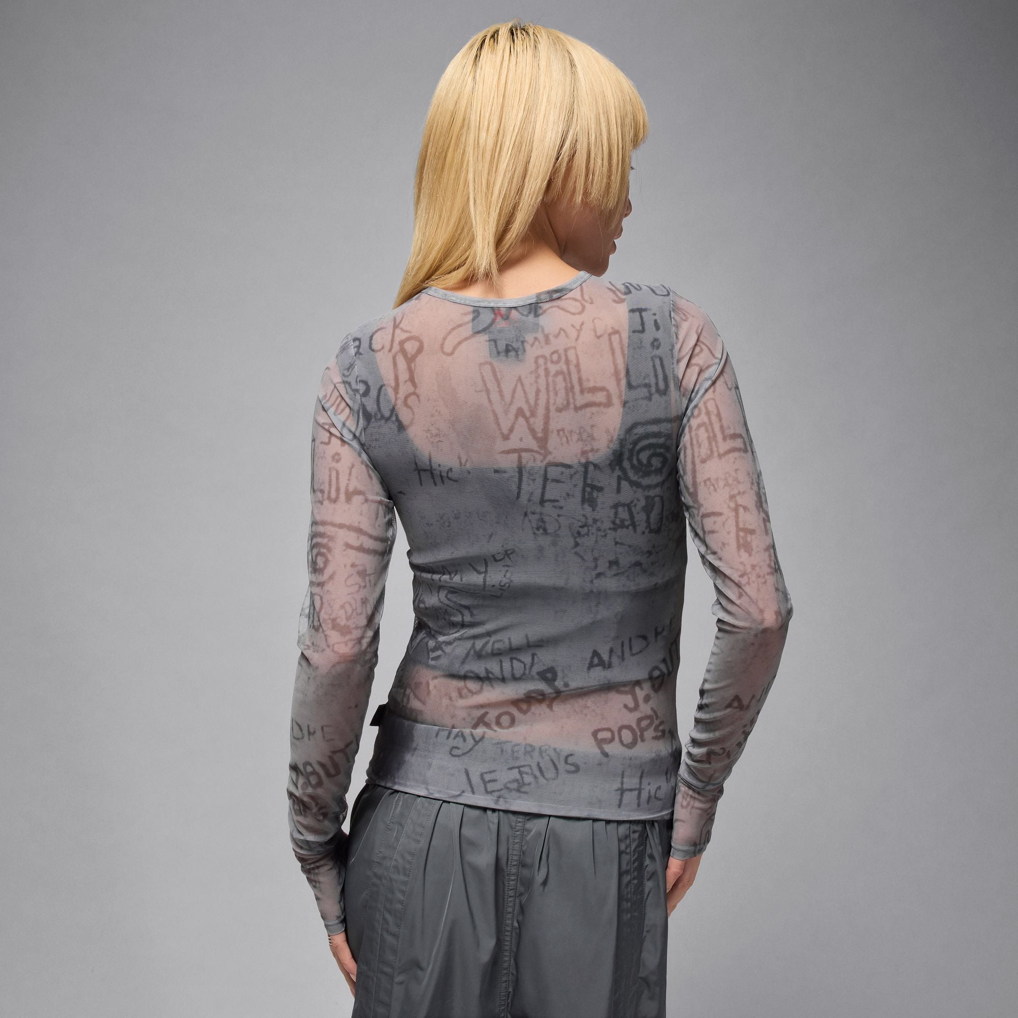 Air Jordan Women's Mesh Long-Sleeve Top