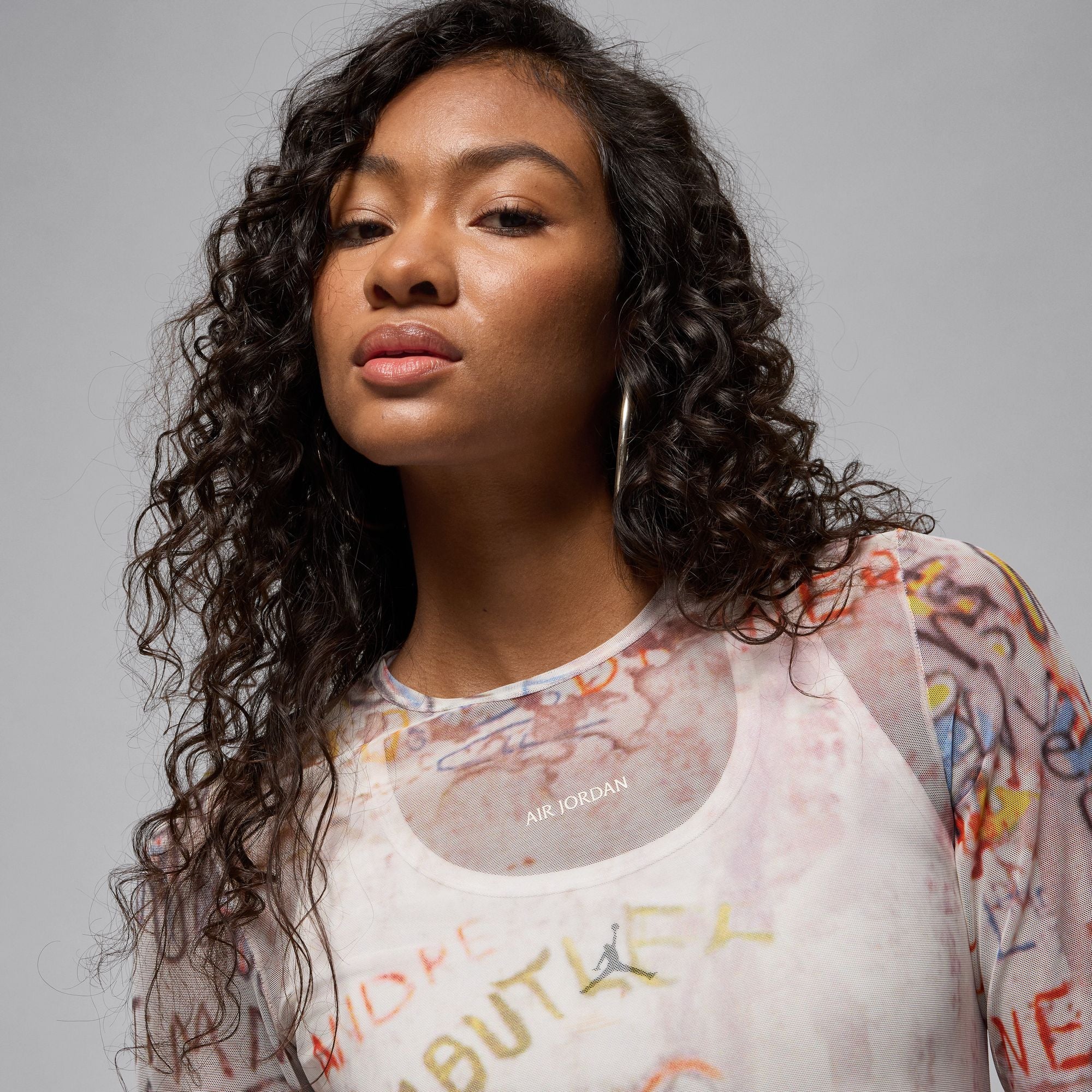 Air Jordan Women's Mesh Long-Sleeve Top