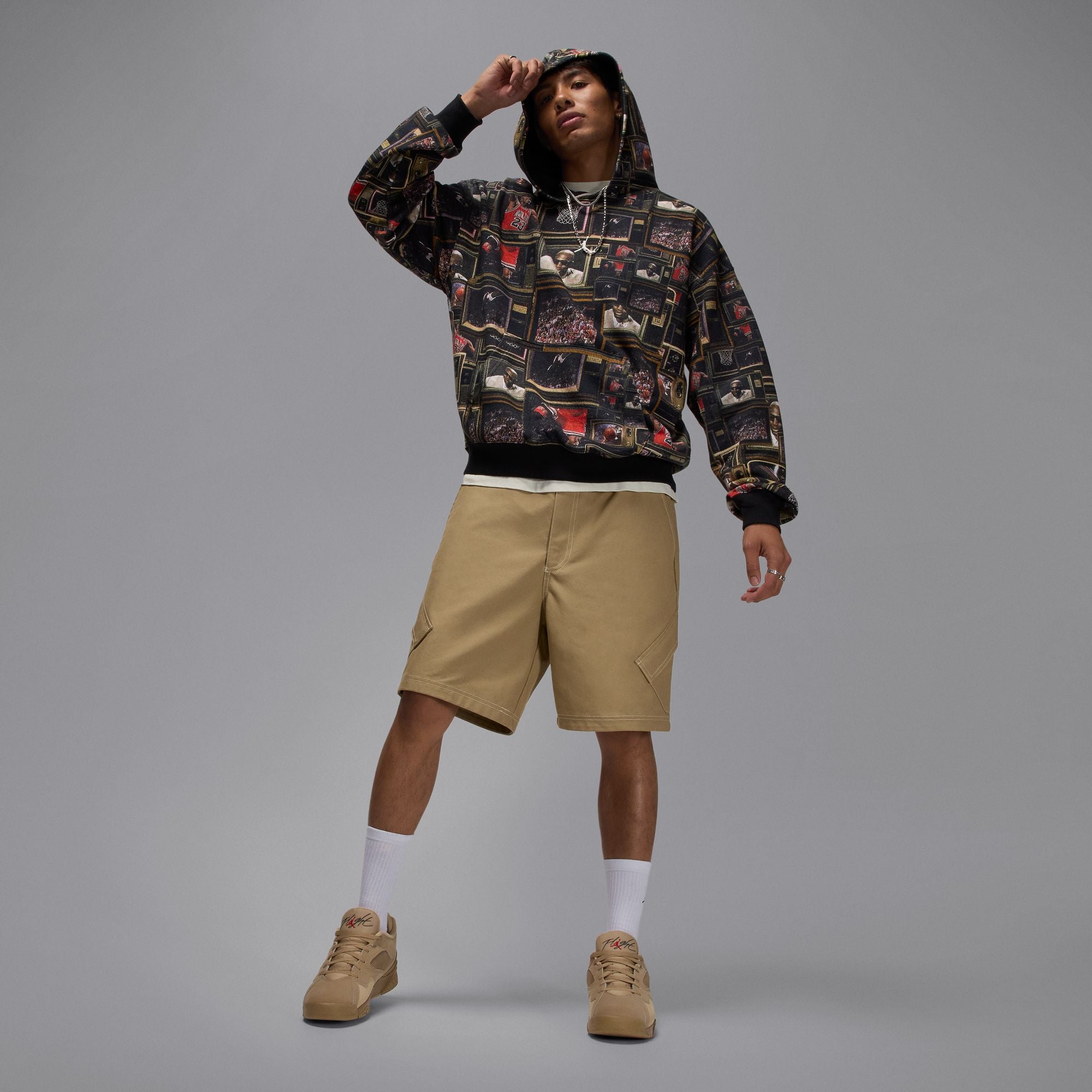 Jordan Brooklyn Fleece Men's Printed Pullover Hoodie