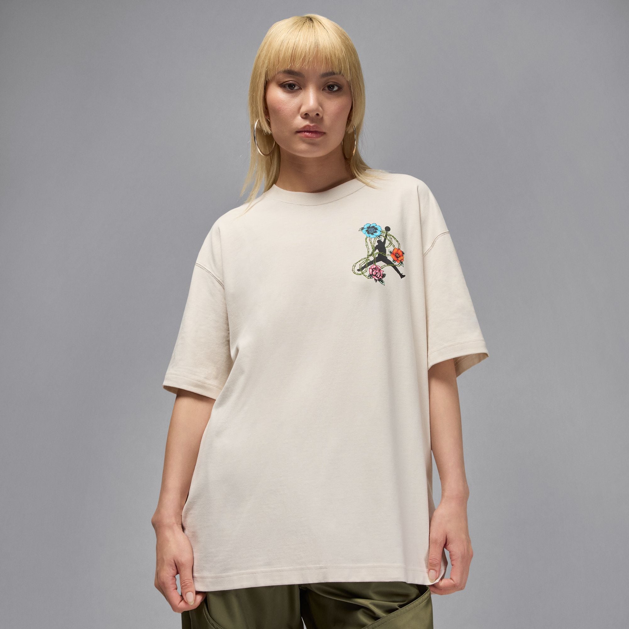 Jordan Flight Women's Oversized Graphic 'Floral' T-Shirt