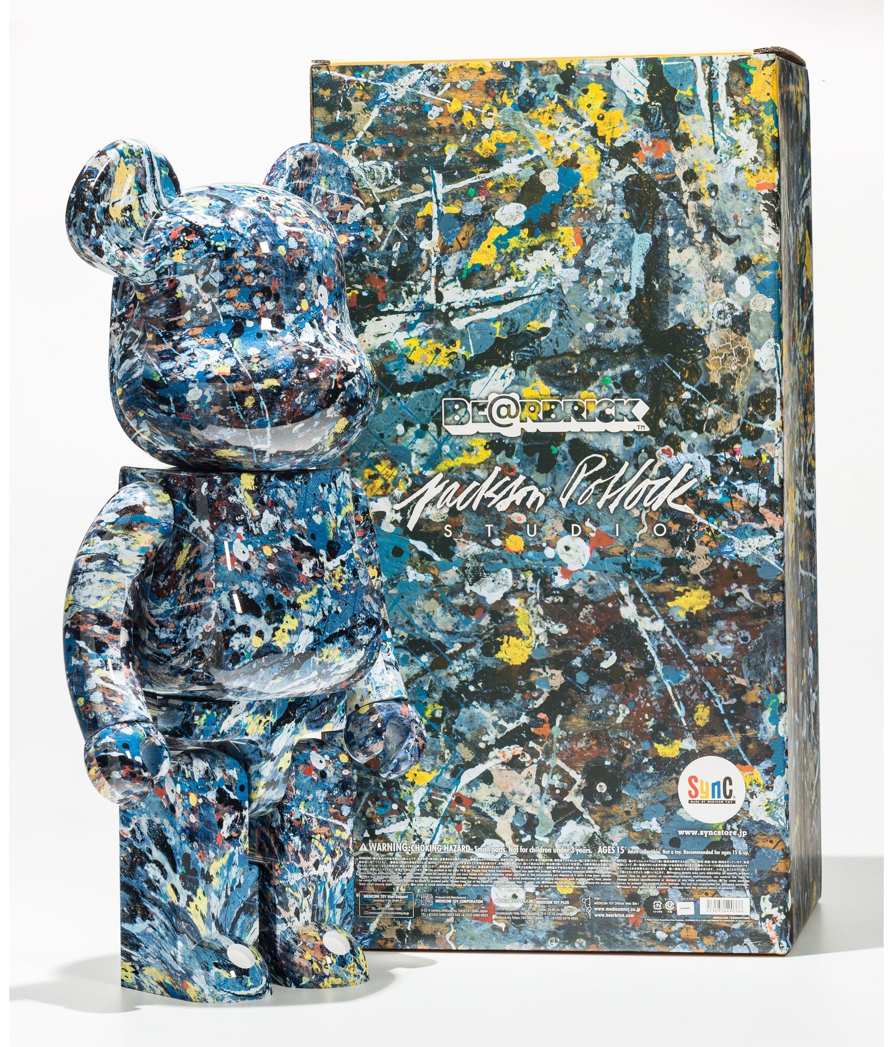 Jackson Pollock Studio #1 1000% BE@RBRICK