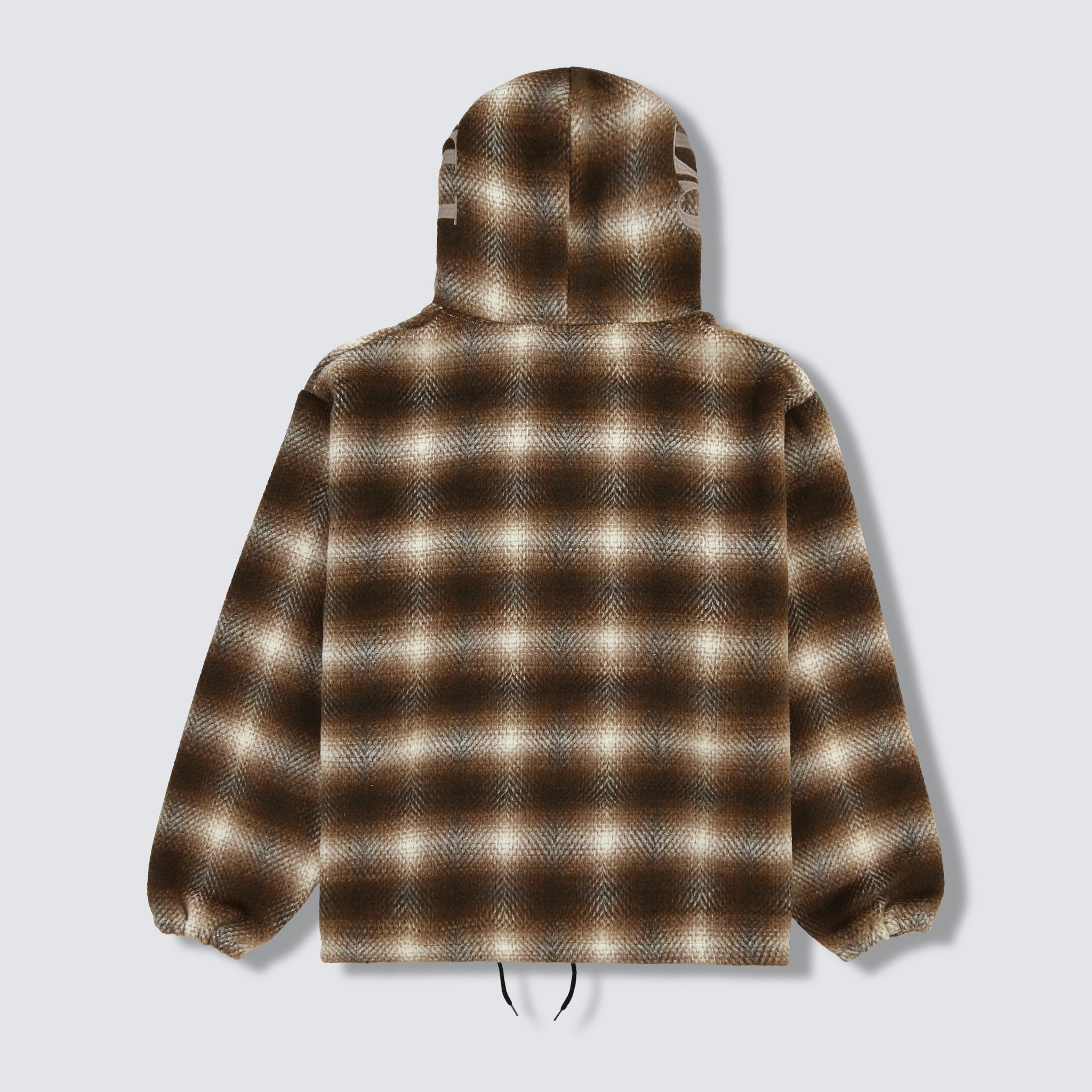 BEYOND PLAID WOVEN HOODIE