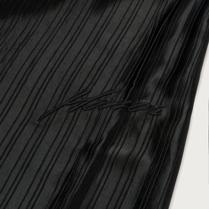 LOOSE SATIN STRIPE WIDE LEG