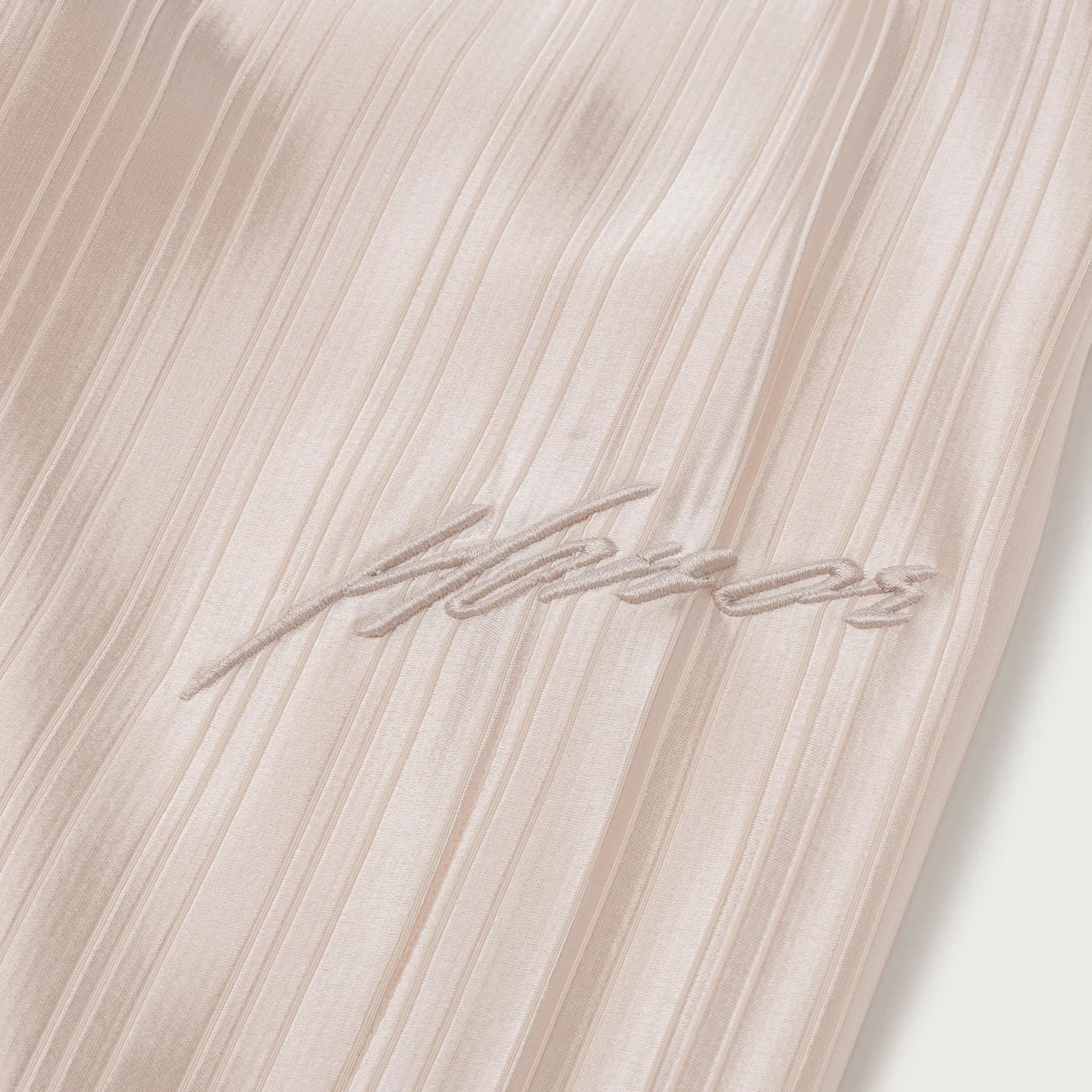 LOOSE SATIN STRIPE WIDE LEG