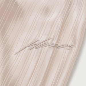 LOOSE SATIN STRIPE WIDE LEG