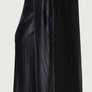LOOSE SATIN STRIPE WIDE LEG