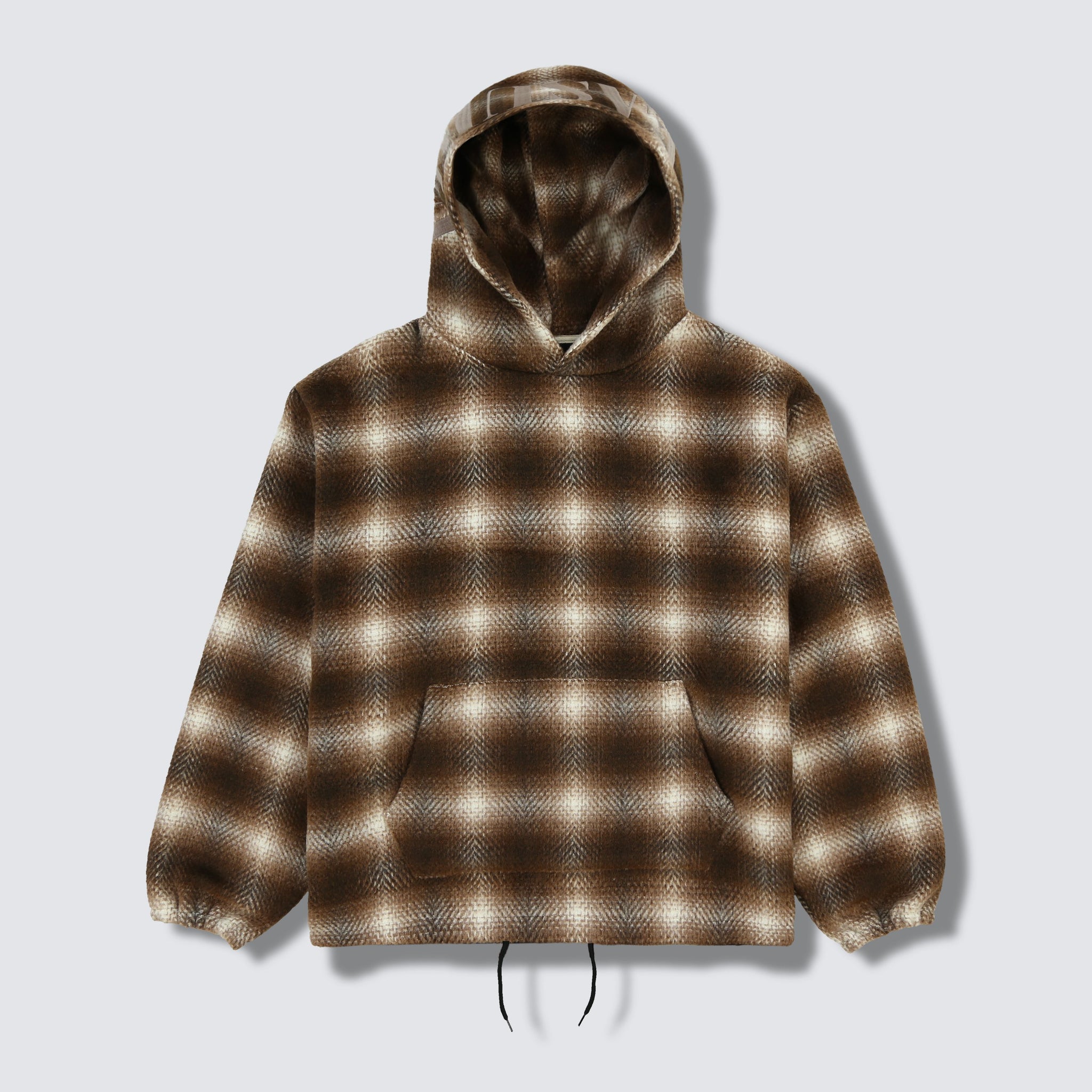 BEYOND PLAID WOVEN HOODIE