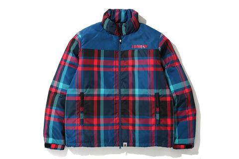 BAPE CHECK DOWN JACKET