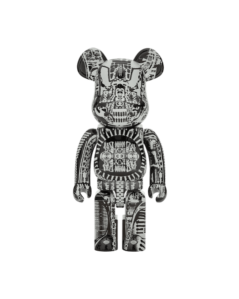 BE@RBRICK H.R.GIGER 1000% (Black Chrome Version)