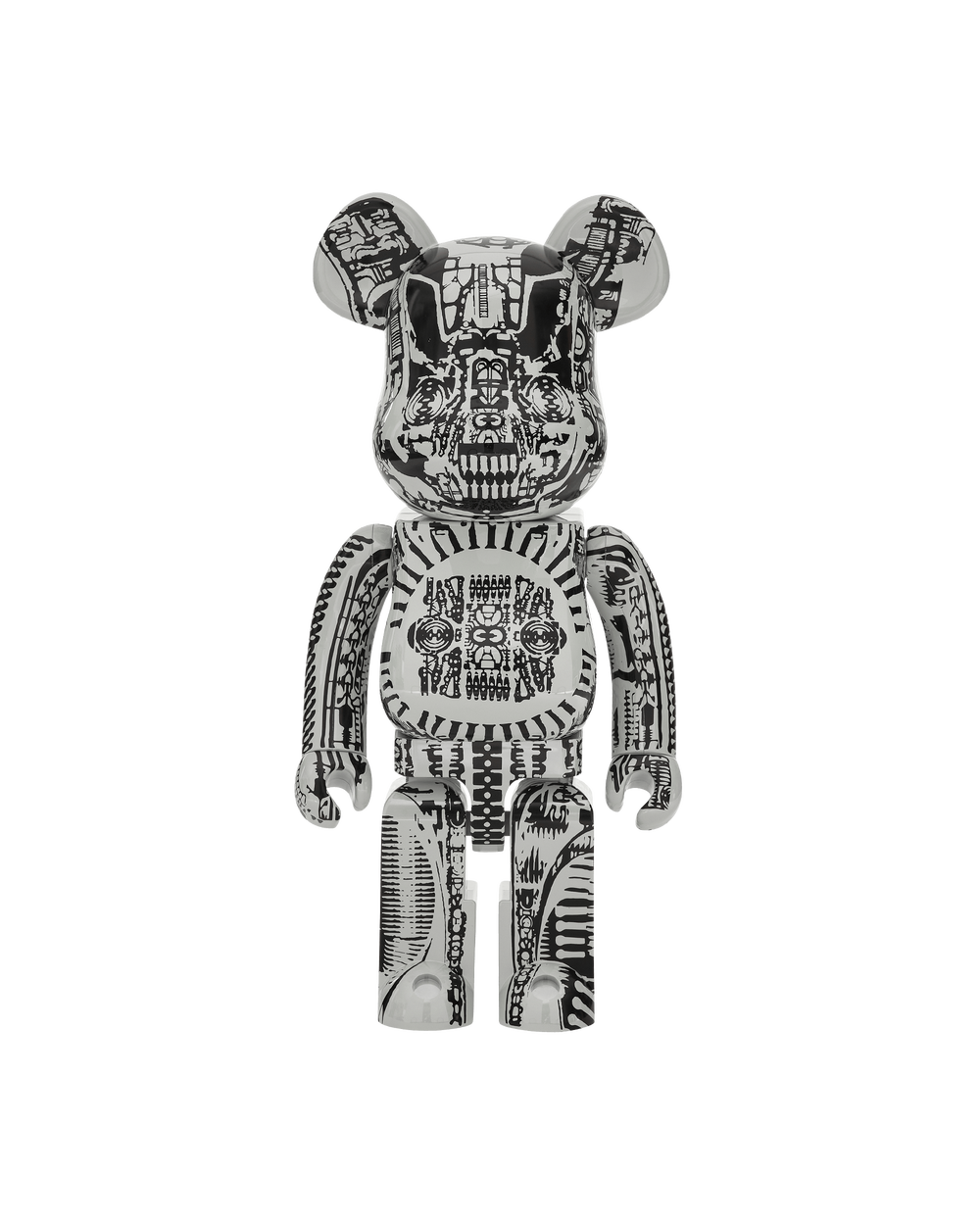 BE@RBRICK H.R.GIGER 1000% (White Chrome Version)