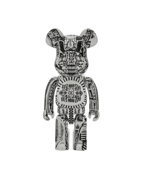 BE@RBRICK H.R.GIGER 1000% (White Chrome Version)