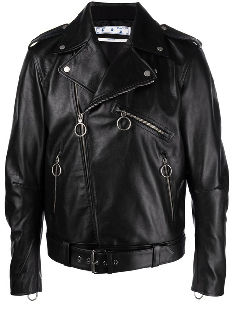 ACRYLIC ARROW LEATHER BIKER