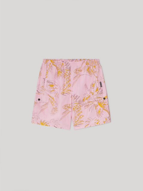 ABSTRACT PALMS SWIMSHORT