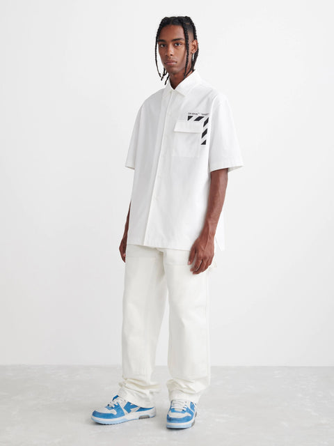 DIAG PKT HOLIDAY SHIRT WHITE