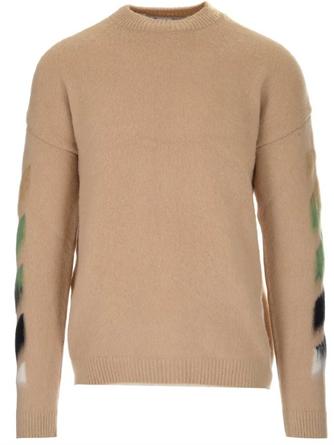 DIAG BRUSHED CREW NECK