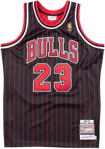 Michael Jordan '96 Bulls Pinstripe Authentic Jersey