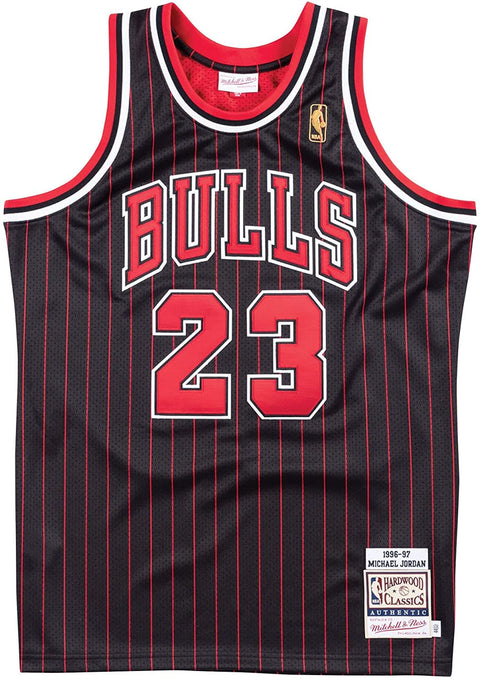 Michael Jordan '96 Bulls Pinstripe Authentic Jersey
