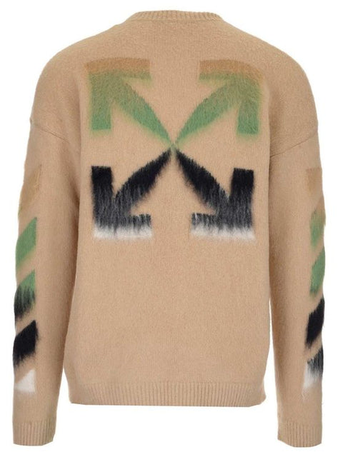 DIAG BRUSHED CREW NECK